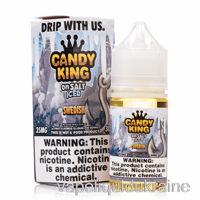 Vape Liquid Ukraine ICED Swedish - Candy King On Salt - 30mL 35mg